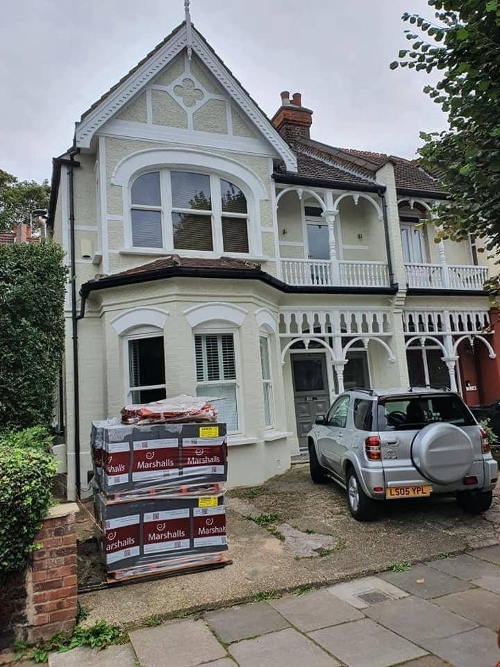 A completed roofing and building project by J P Building Services
