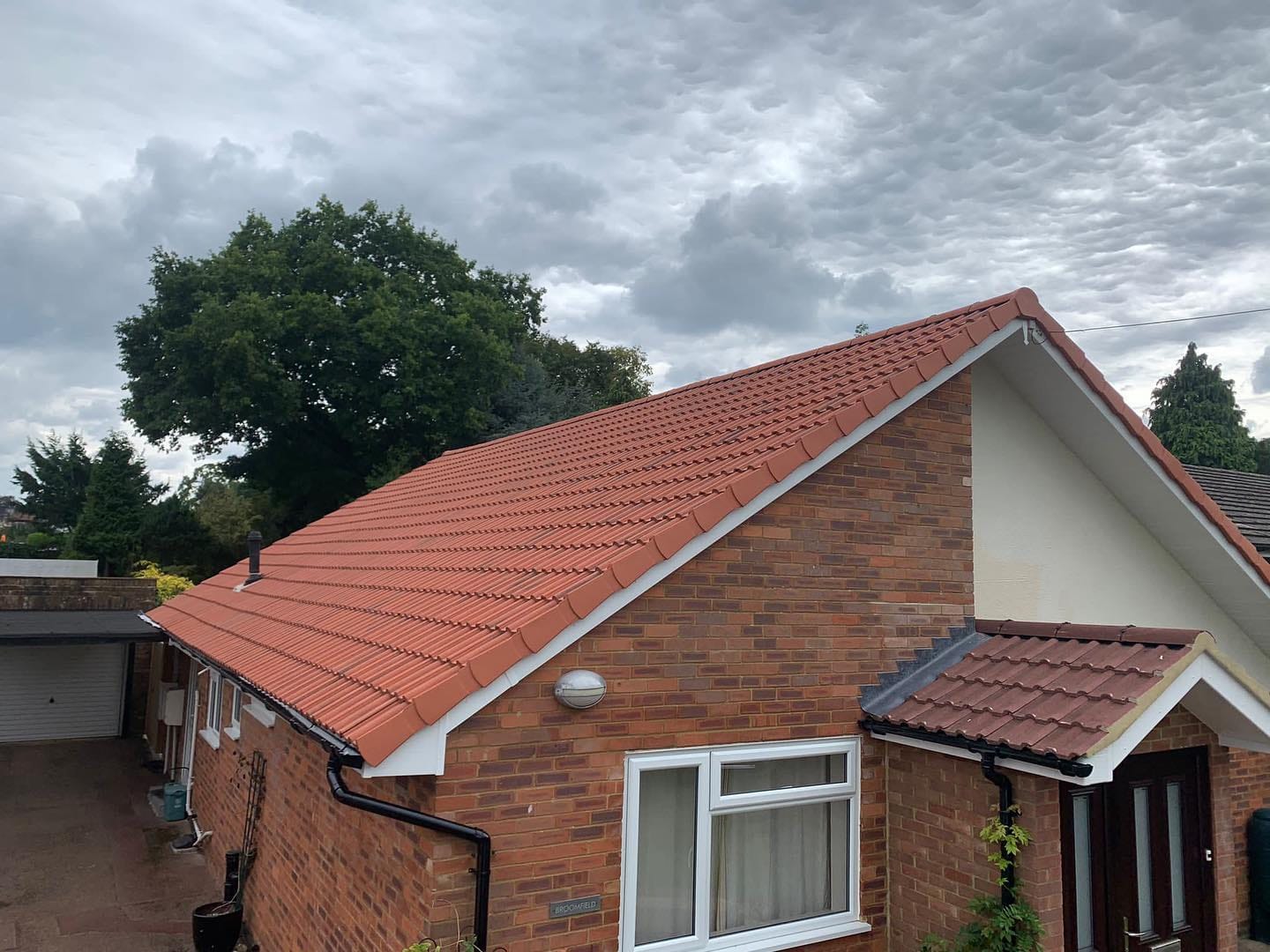 A completed roofing and building project by J P Building Services