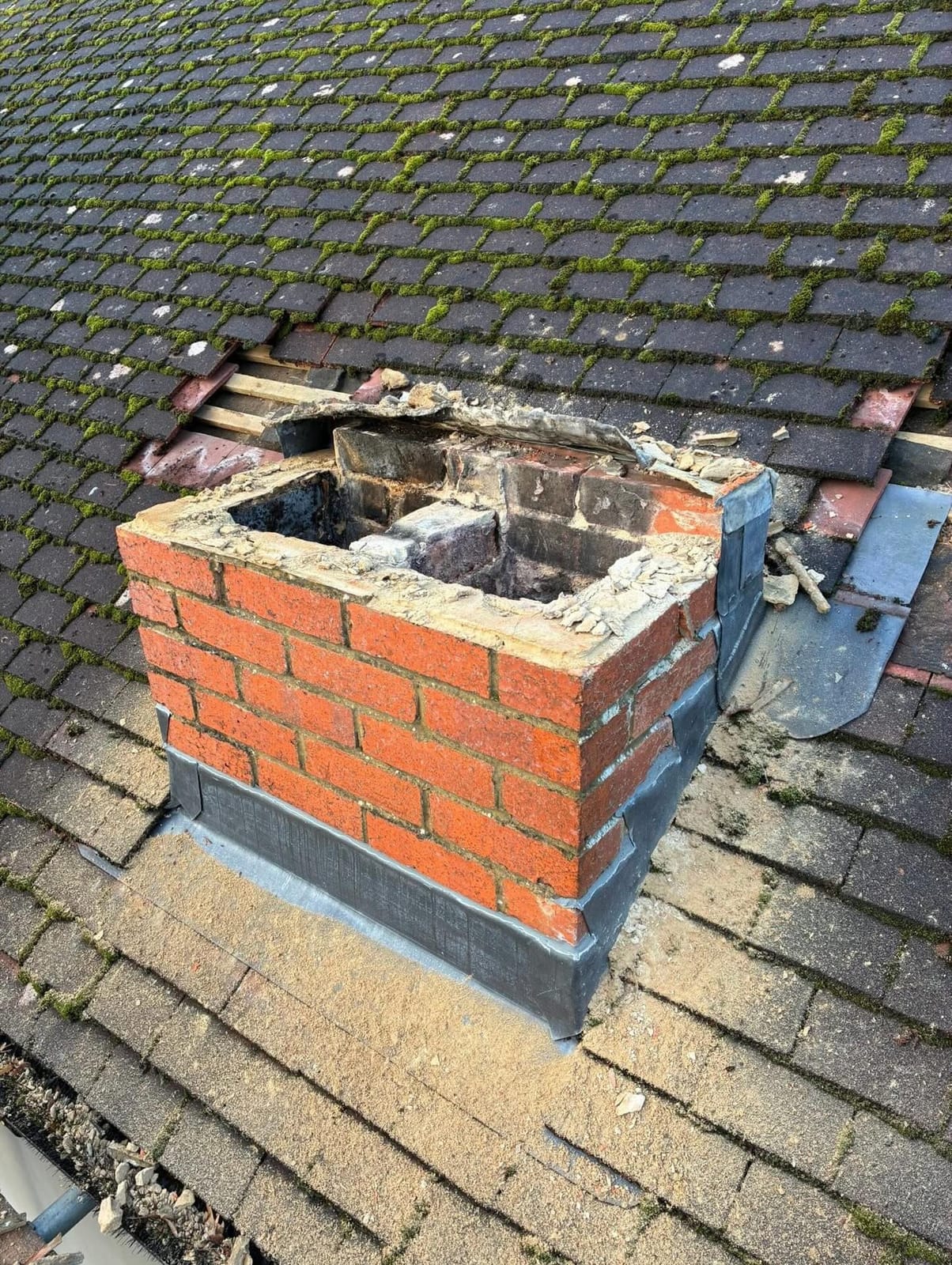 A completed roofing and building project by J P Building Services