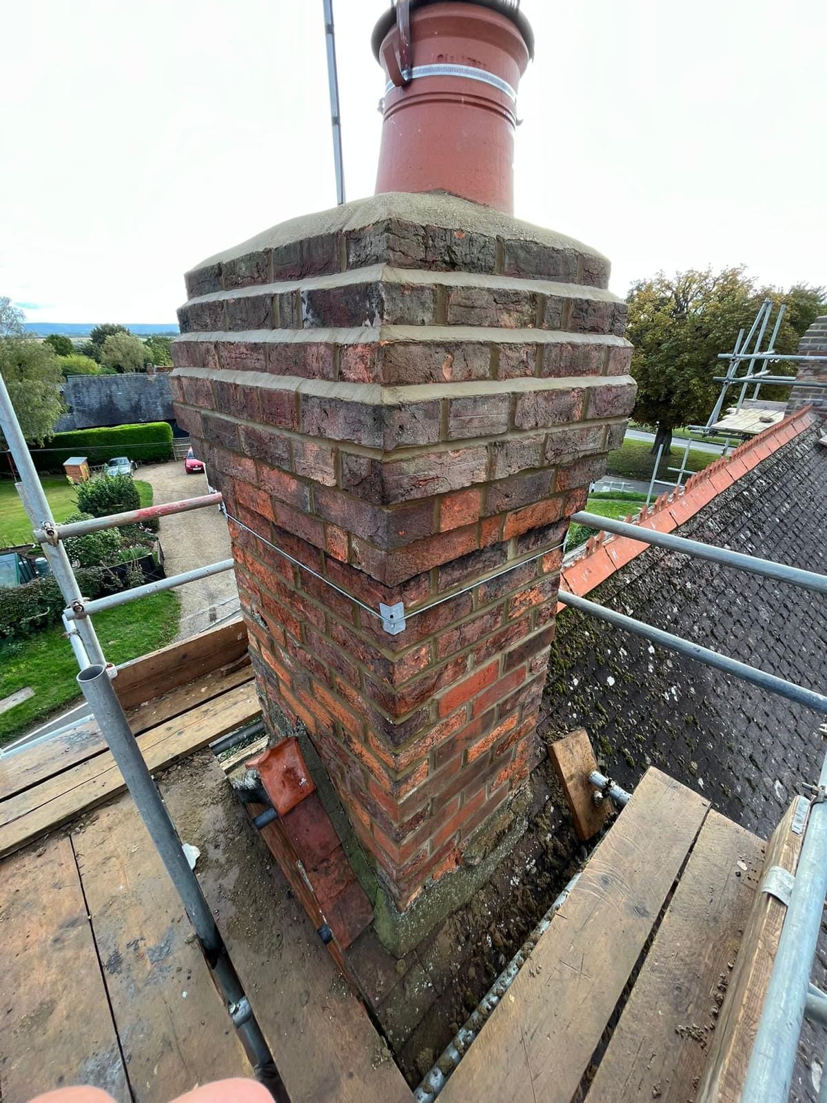 A completed roofing and building project by J P Building Services