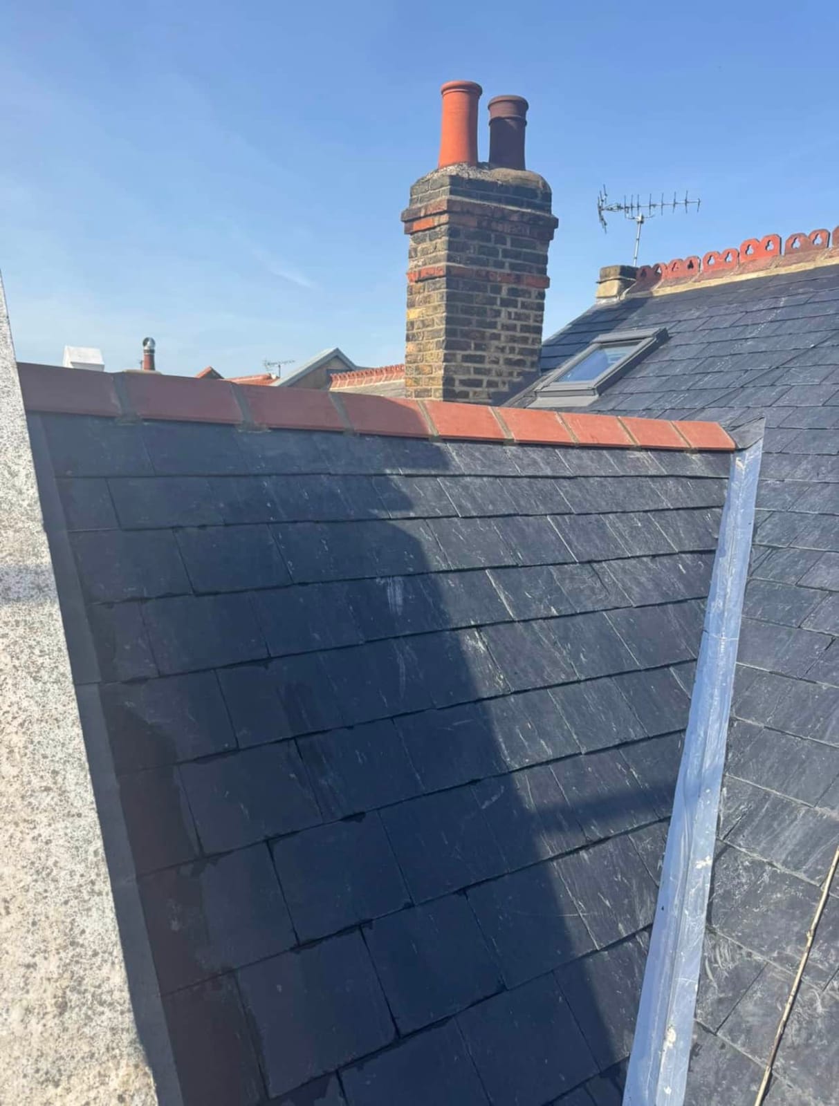 A completed roofing and building project by J P Building Services