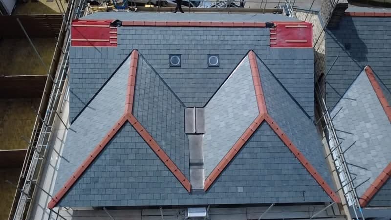 A completed roofing and building project by J P Building Services