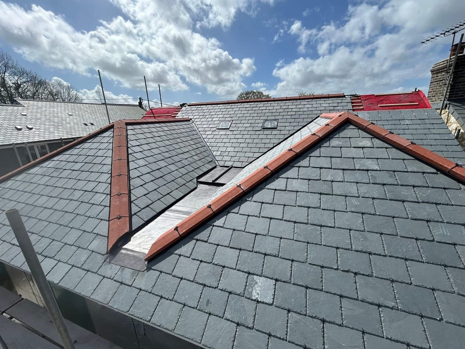 A completed roofing and building project by J P Building Services