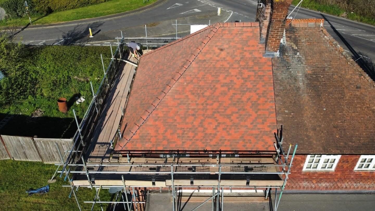 A completed roofing and building project by J P Building Services