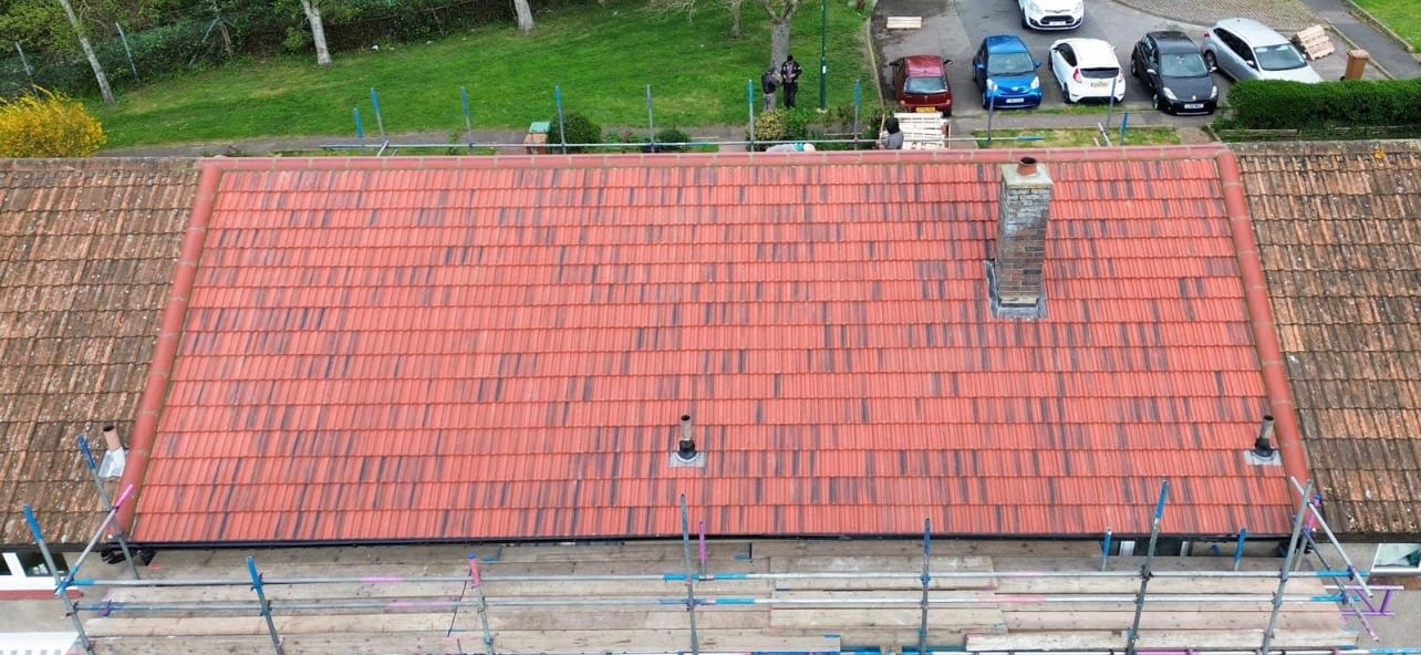 A completed roofing and building project by J P Building Services