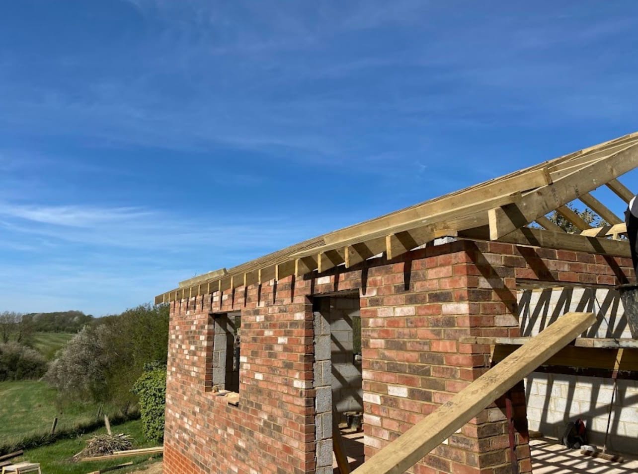 A completed roofing and building project by J P Building Services