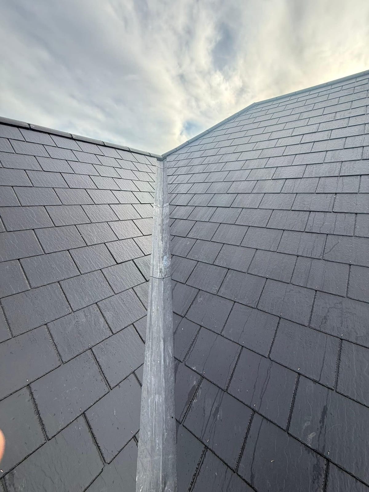 A completed roofing and building project by J P Building Services