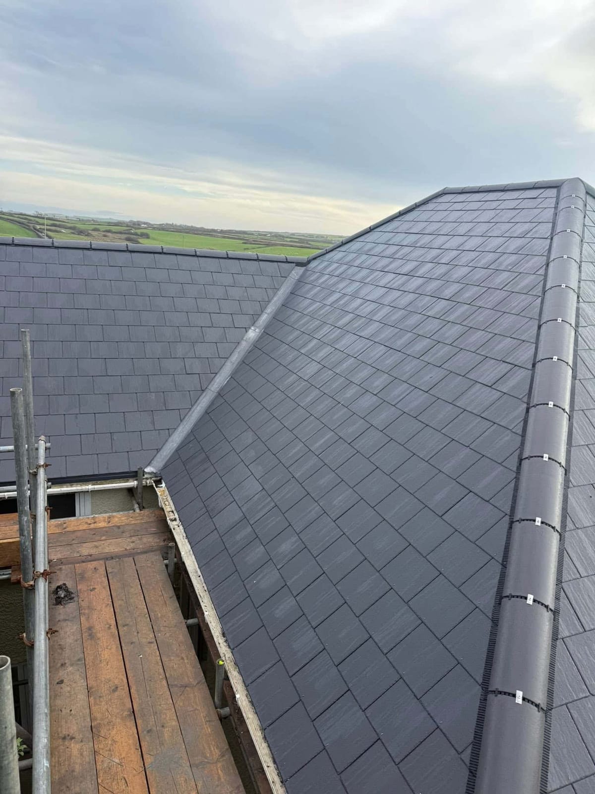 A completed roofing and building project by J P Building Services