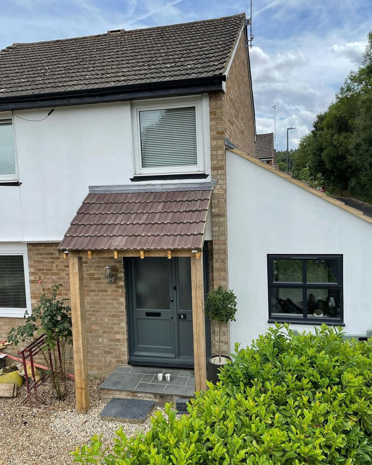 A completed roofing and building project by J P Building Services