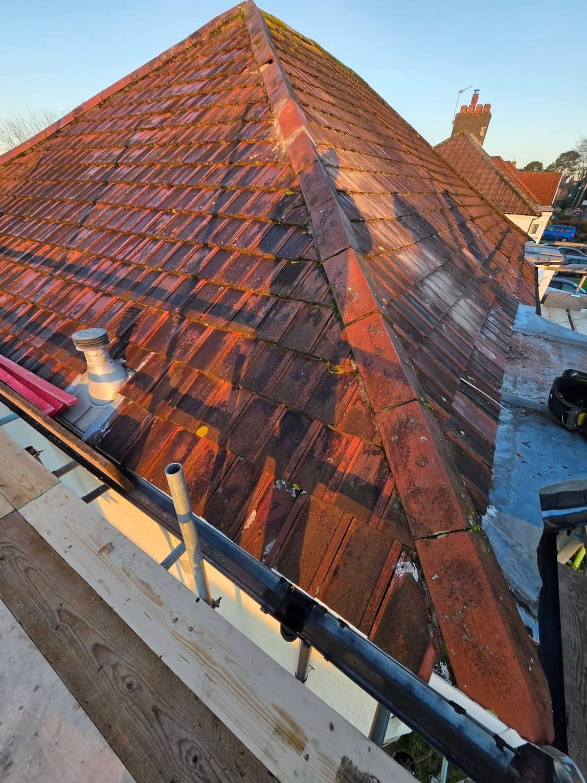 A completed roofing and building project by J P Building Services
