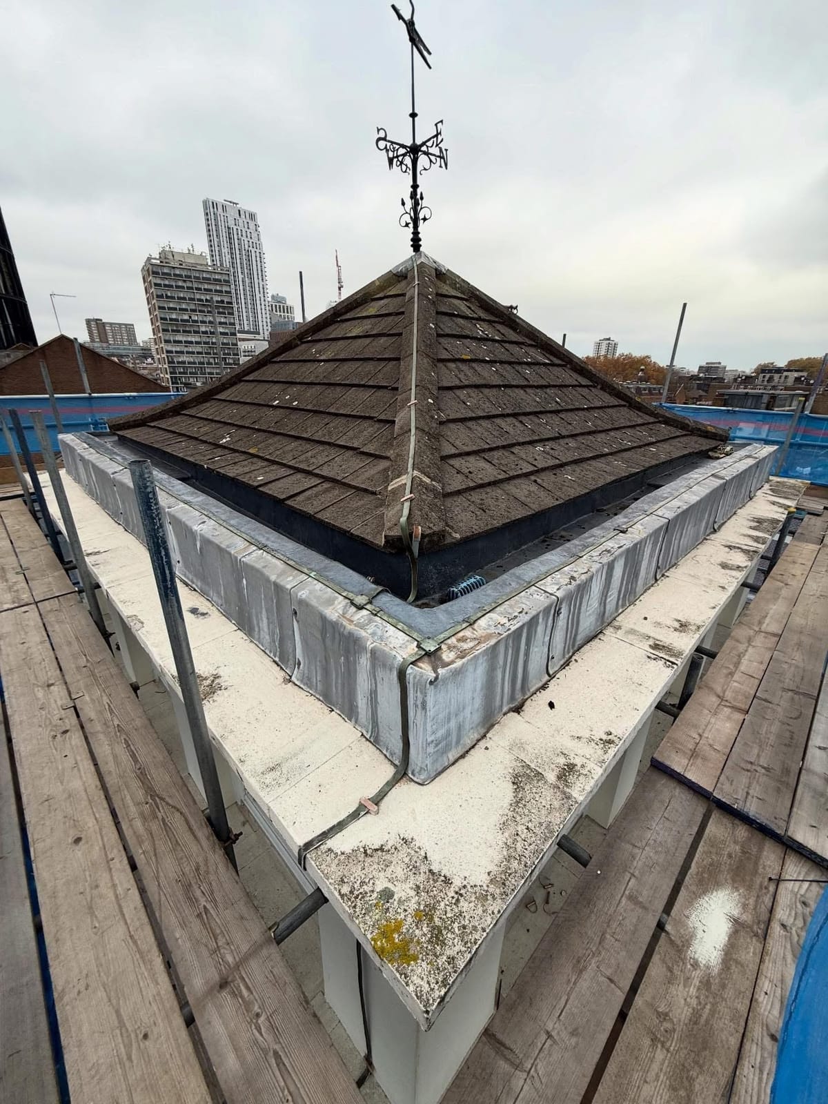 A completed roofing and building project by J P Building Services