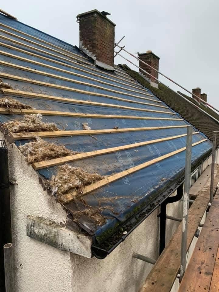A completed roofing and building project by J P Building Services