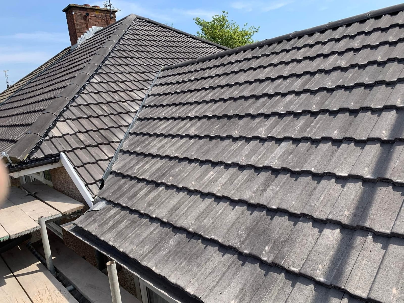 A completed roofing and building project by J P Building Services